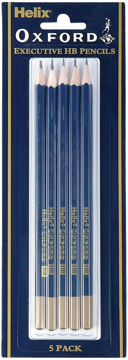 Pencils Helix Oxford HB Pack of 5